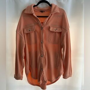 TALULAH Delilah Fleece Shacket in Sherbert size large